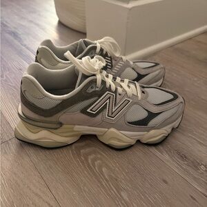 New Balance Gray and Cream Athletic Shoes